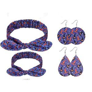 🌻5/$20🌻 Mommy and Me Matching Witch Hat Headband and Earrings